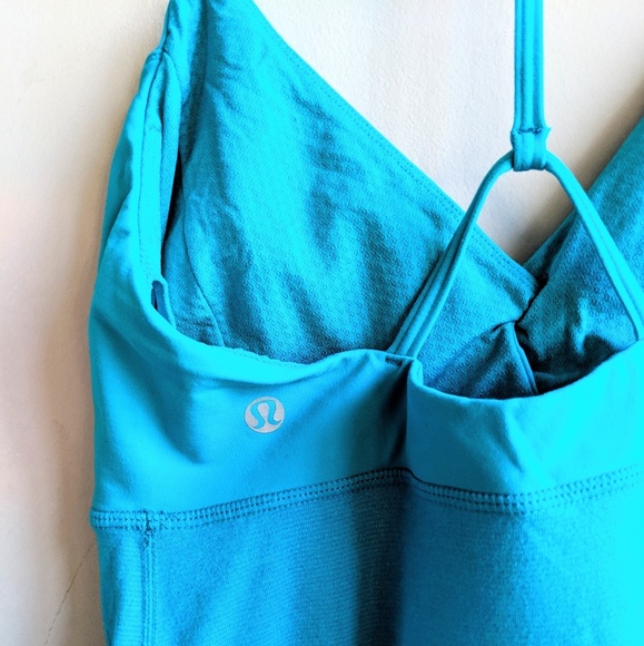 lululemon athletica Tops - EUC LULULEMON PRANAYAMA TURQUOISE TANK SZ 6